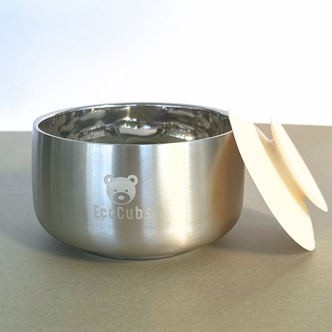 Stainless Steel Suction Bowl with Removable Silicone Base