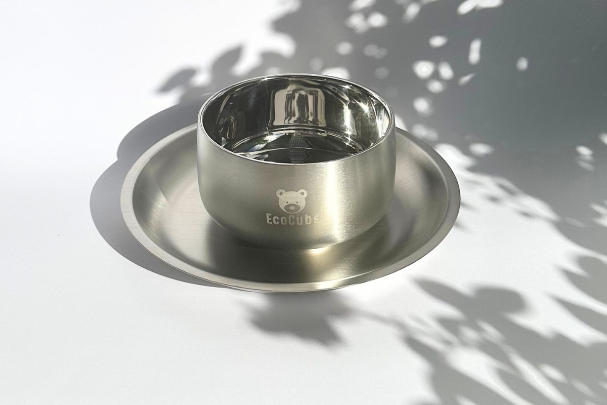 stainless steel kids dinnerware