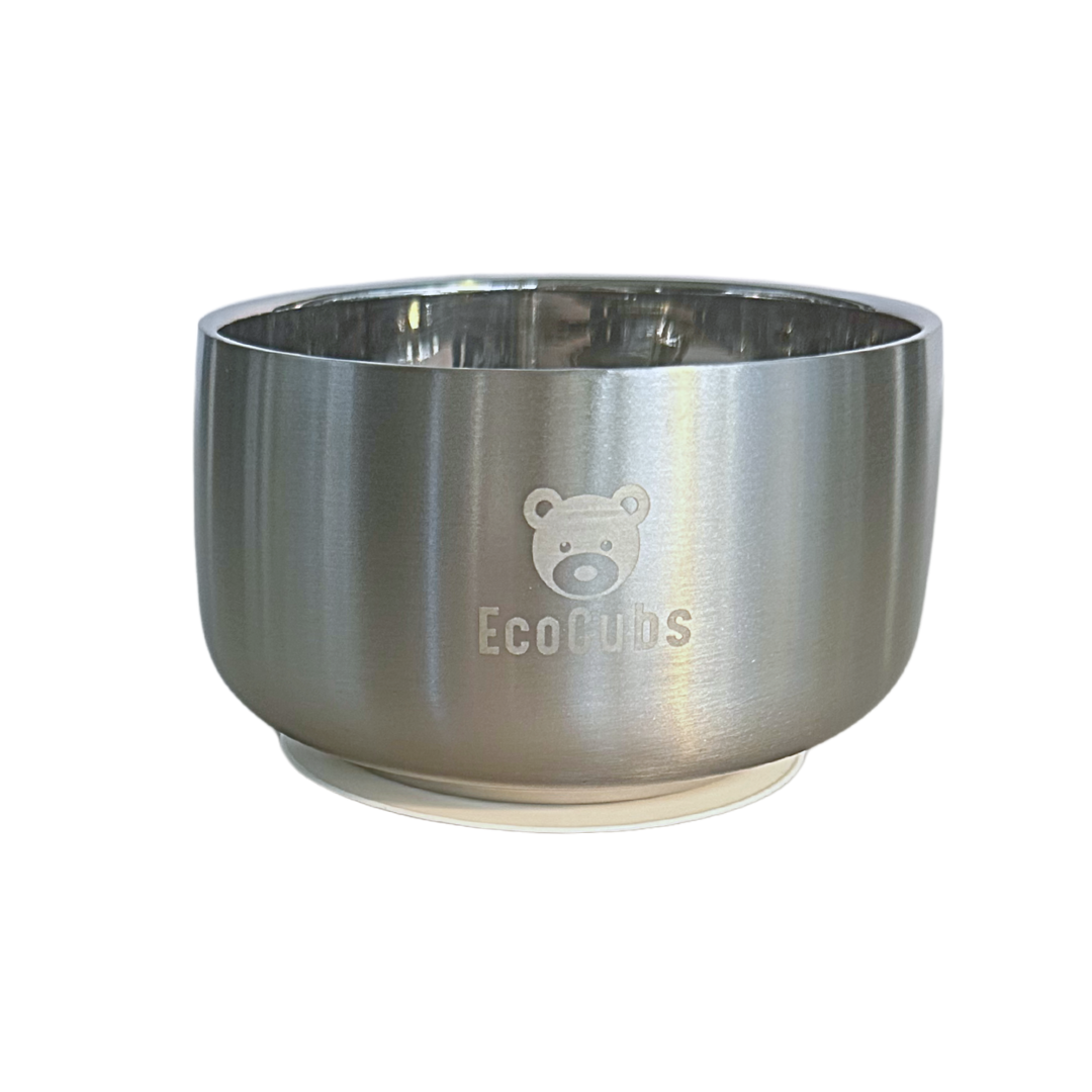 Stainless Steel Suction Bowl with Removable Silicone Base