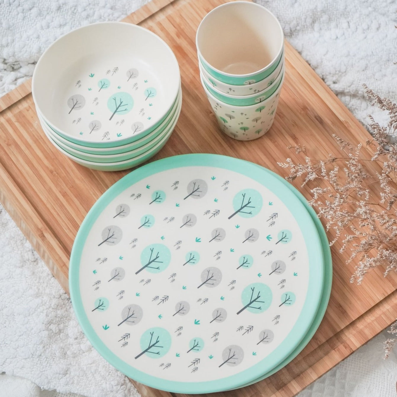 EcoCubs Original Family Bundle (4 large bowls, 4 dinner plates, 4 tumbler cups). Save >20%!