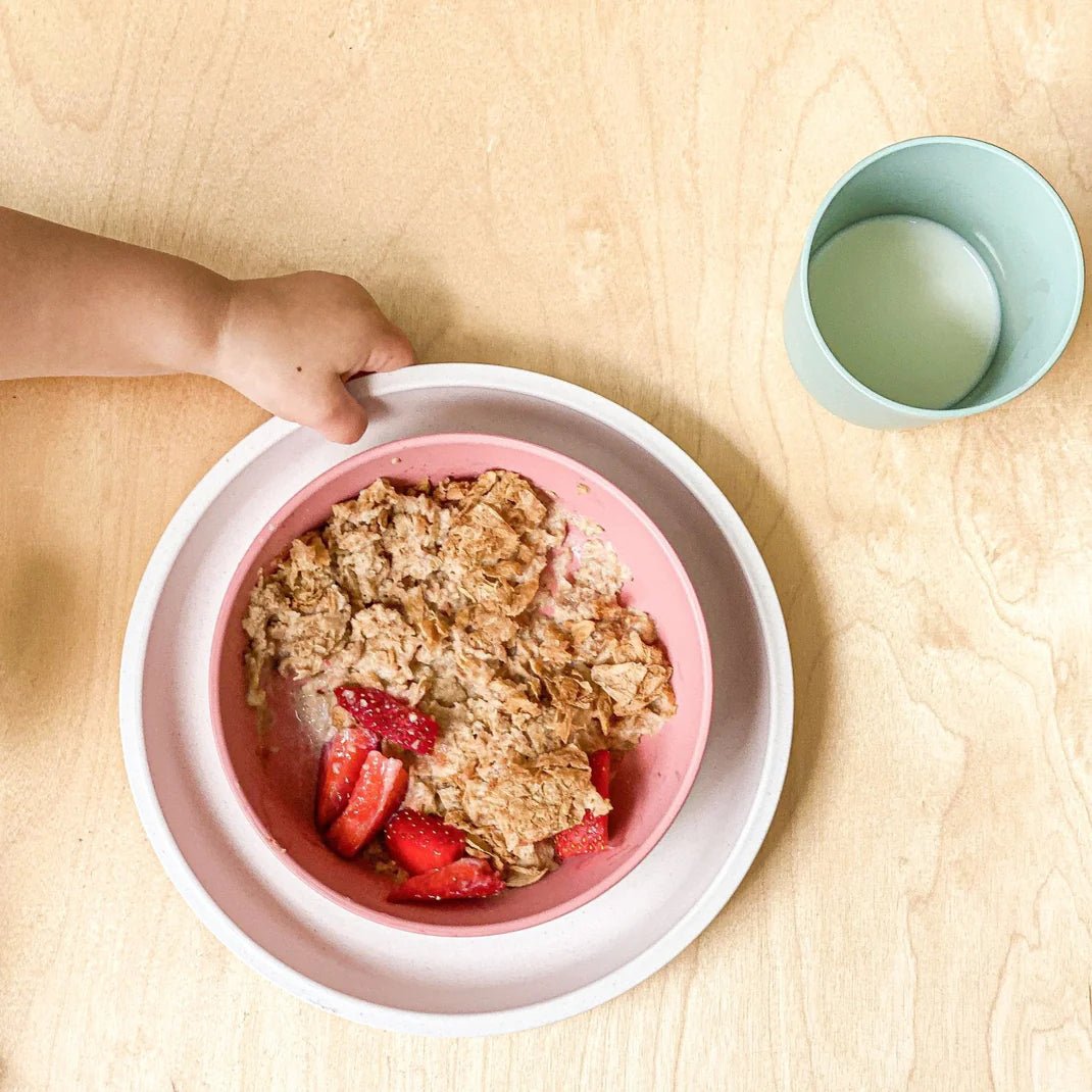 bamboo kids plates and bowls