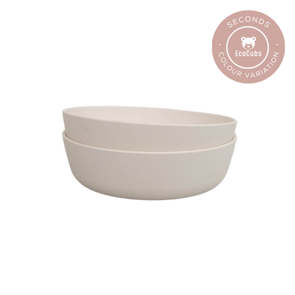 Bamboo Bowl Duo - Natural- Seconds (Colour Variation)