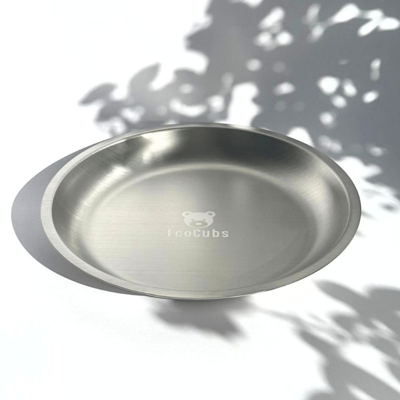 Stainless steel kids plates 