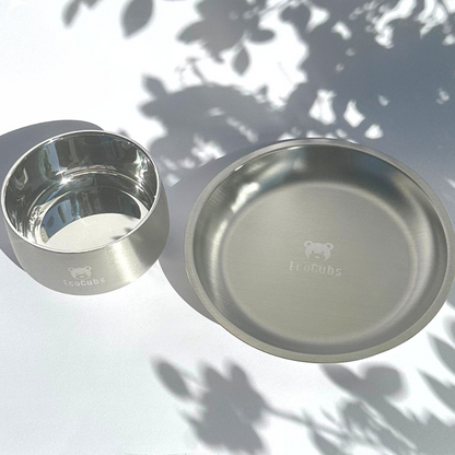 Stainless Steel Suction Bowl with Removable Silicone Base