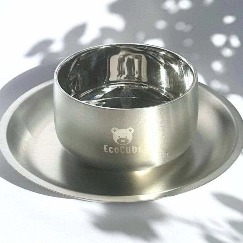 stainless steel plates and bowls