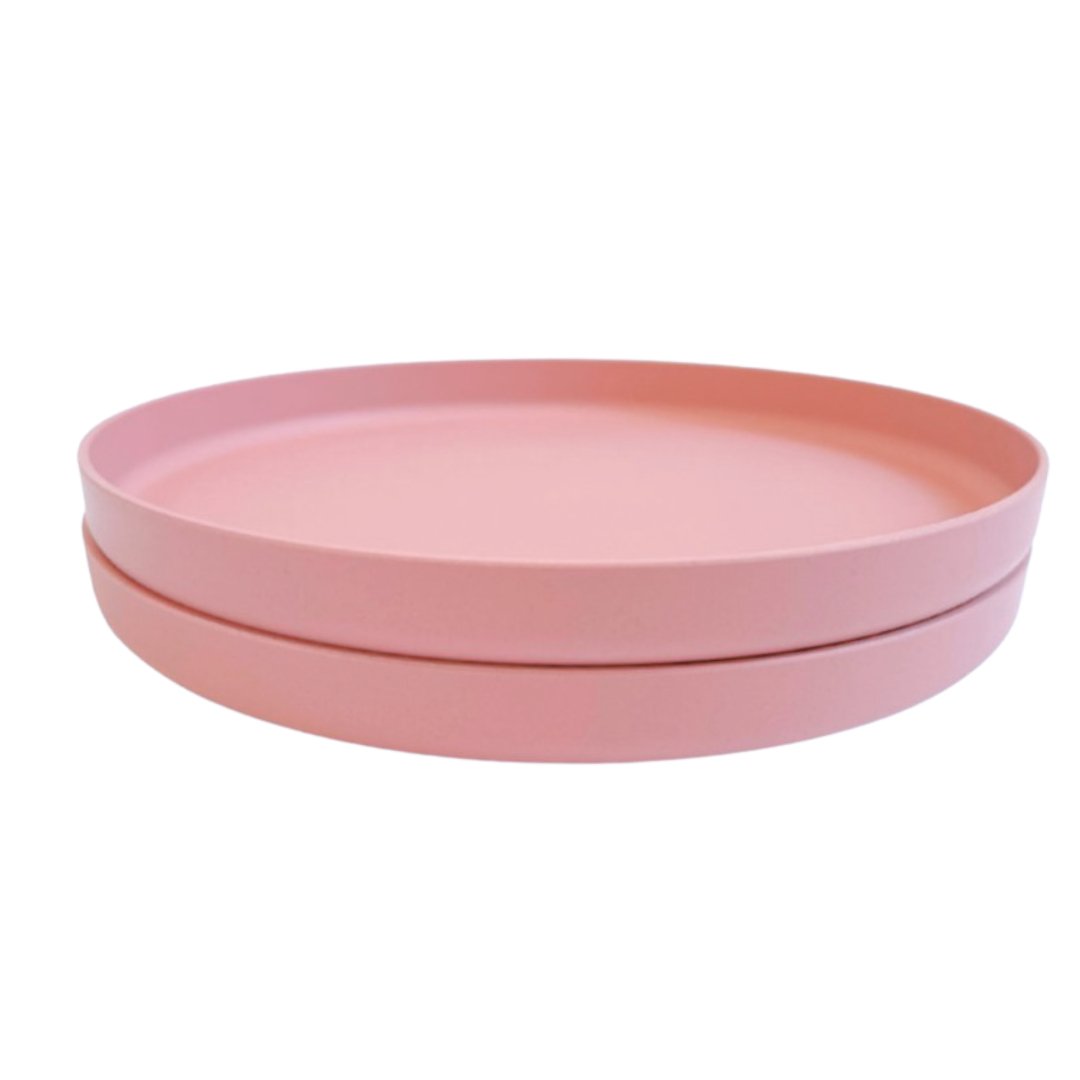 Plate Duo (8inch)- Pink Clay