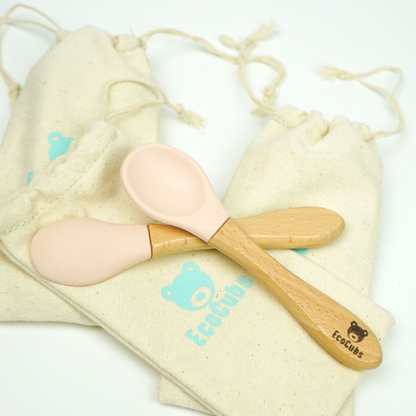 Beechwood & Silicone Spoon Set - Duo