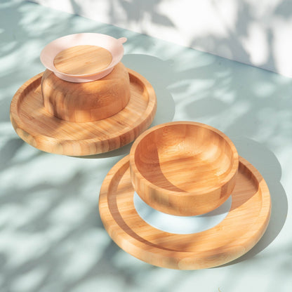 Bamboo Suction Bowl & Plate Bundle- save 15%!