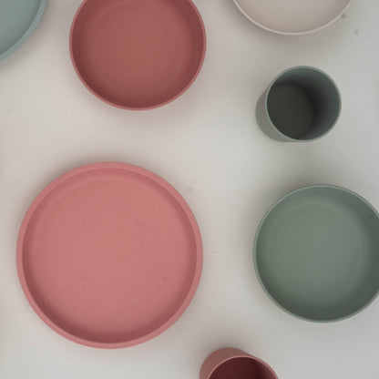 Plate Duo (8inch)- Pink Clay