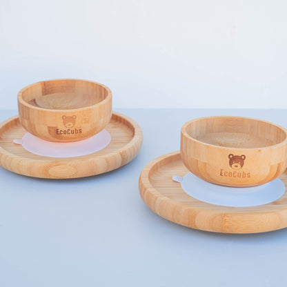 Bamboo Suction Plate (3 colours)