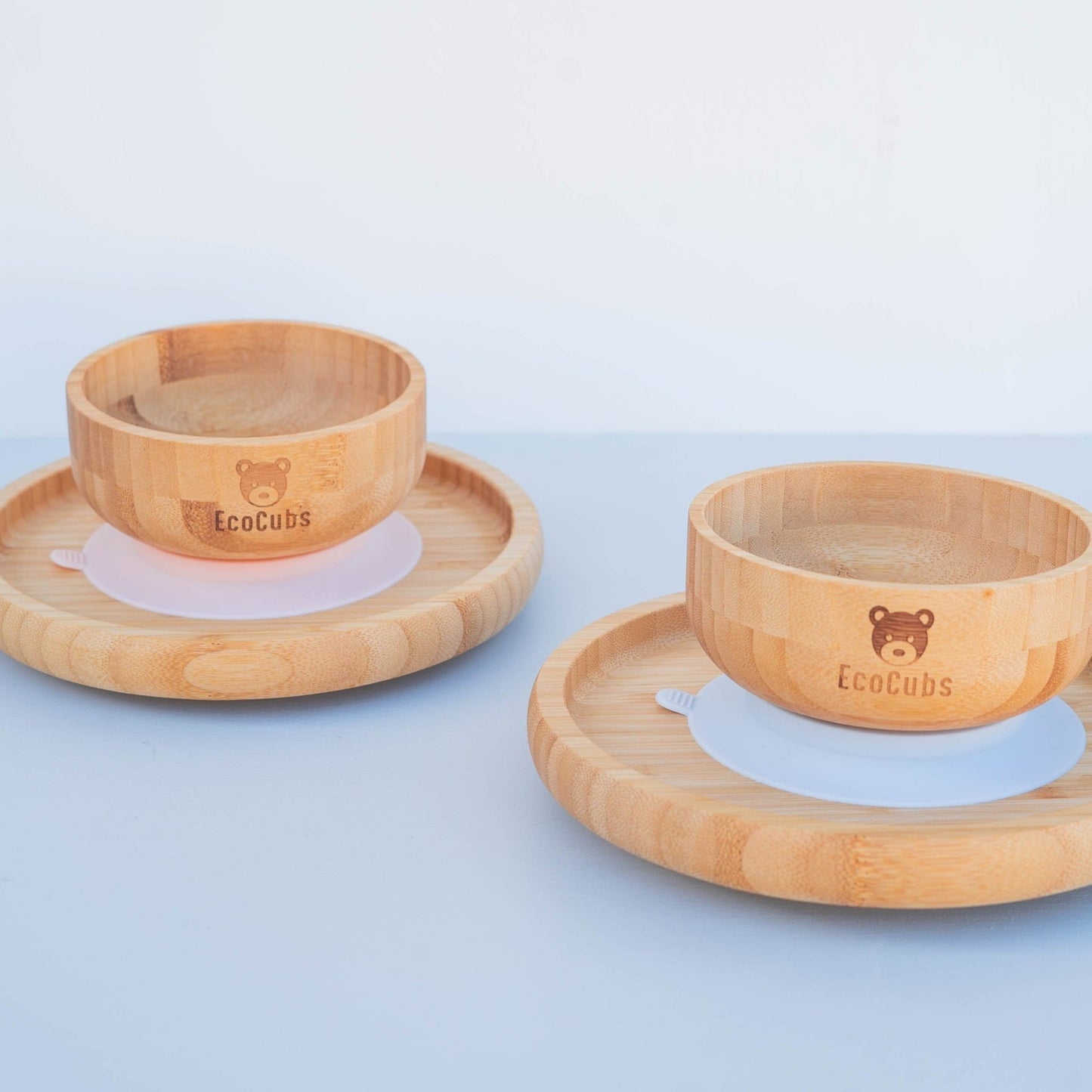 Bamboo Suction Bowls (3 colours)