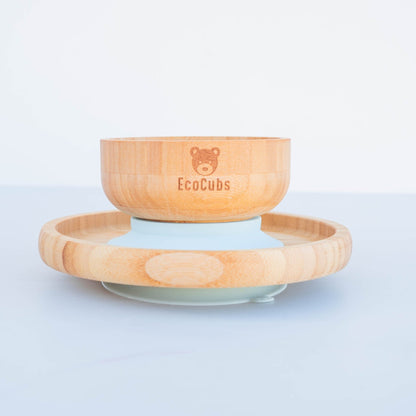 Bamboo Suction Bowl & Plate Bundle- save 15%!