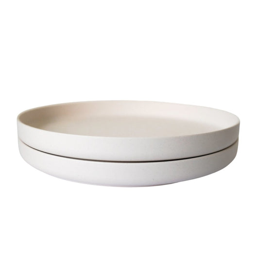 8 inch Plate Duo (New design)- Natural White