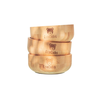 Bamboo Suction Bowls (3 colours)