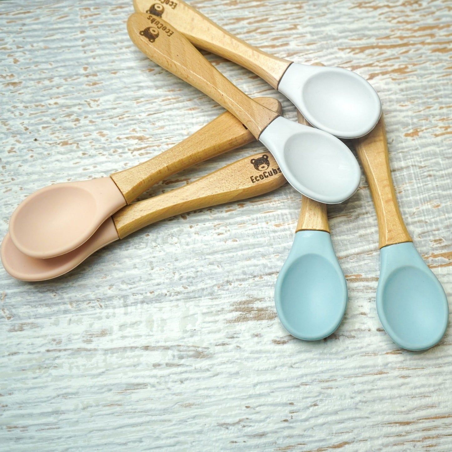 Beechwood & Silicone Spoon Set - Duo